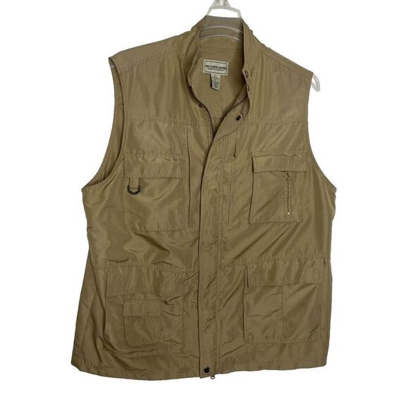 Boulder Creek Size XLT XL Tall Fishing Hunting Hiking Vest Men's Tan Brown Beige - Picture 1 of 5